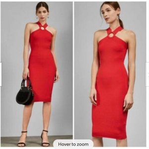 NEW Ted Baker Sionna Rib Knit Bodycon Dress